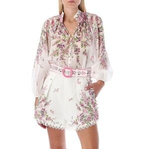 Zimmermann Jude Tuck Linen Shorts Size Zimmermann 1